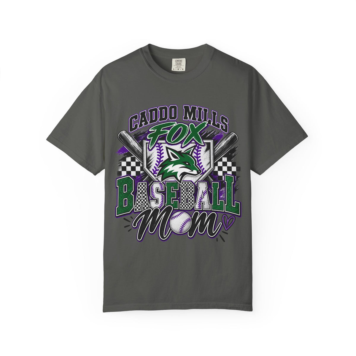 Caddo Mills Fox Baseball Mom T‑Shirt