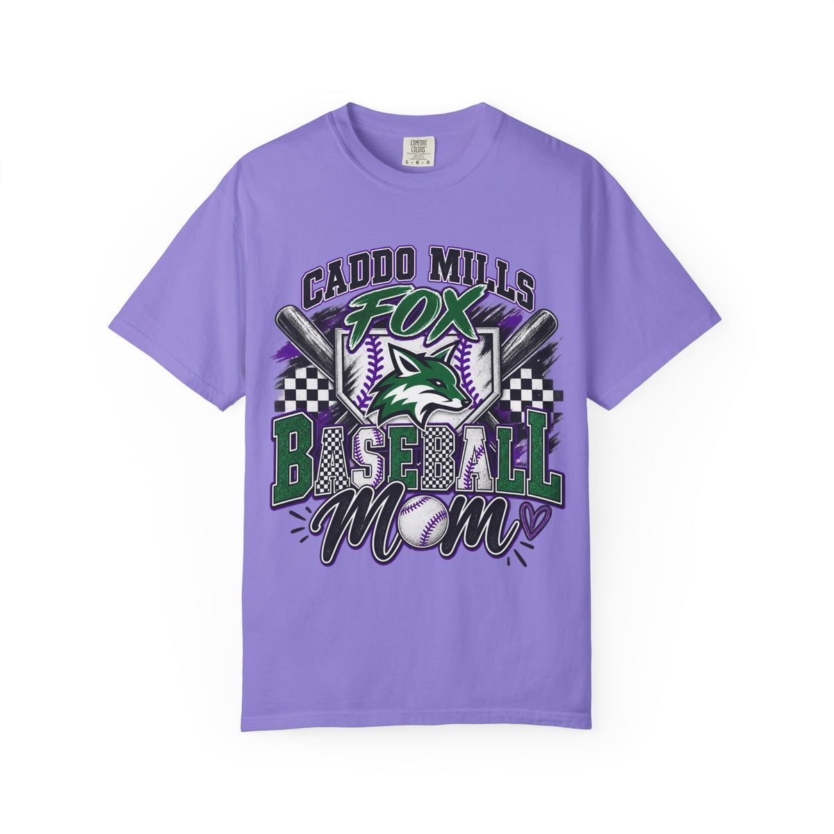 Caddo Mills Fox Baseball Mom T‑Shirt