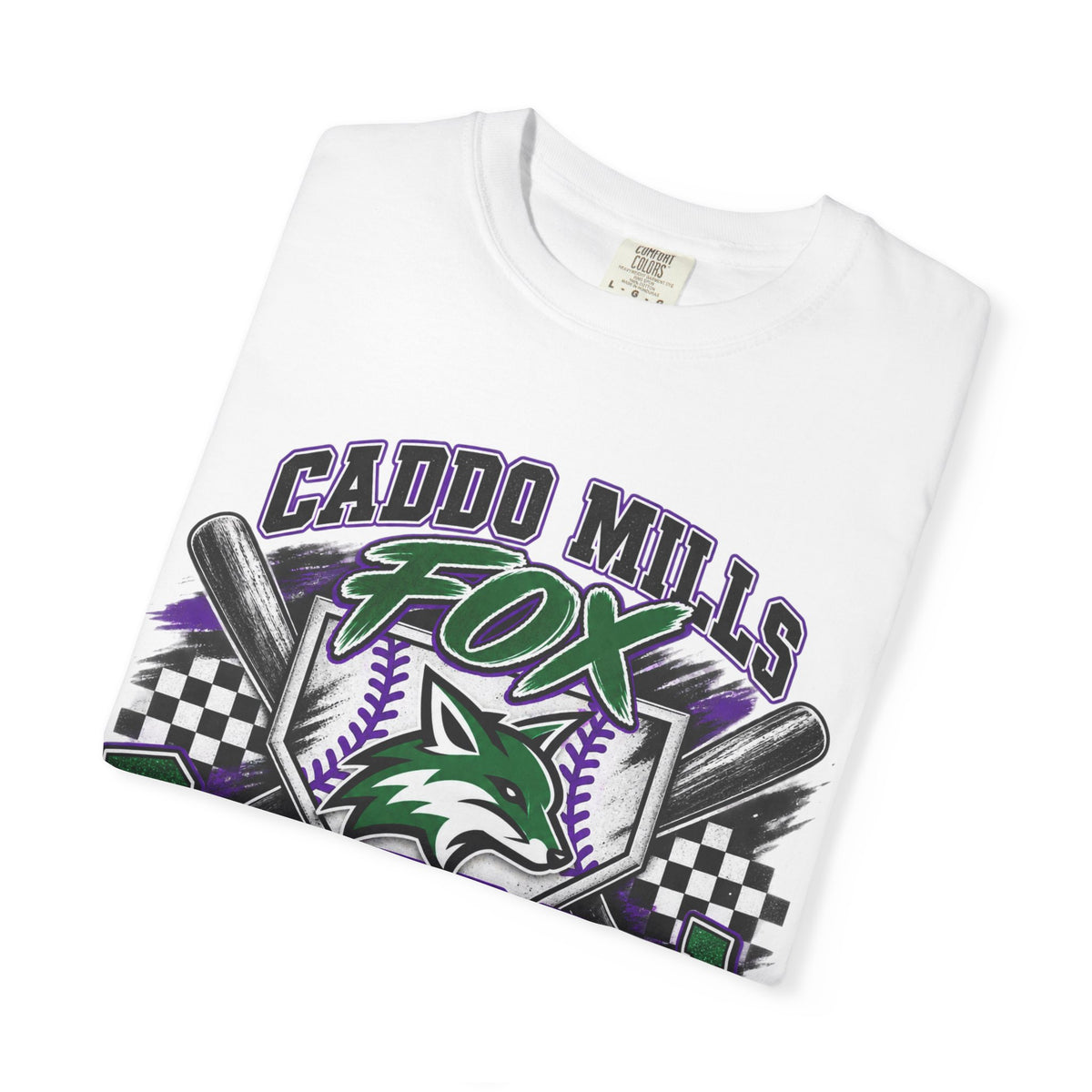 Caddo Mills Fox Baseball Mom T‑Shirt
