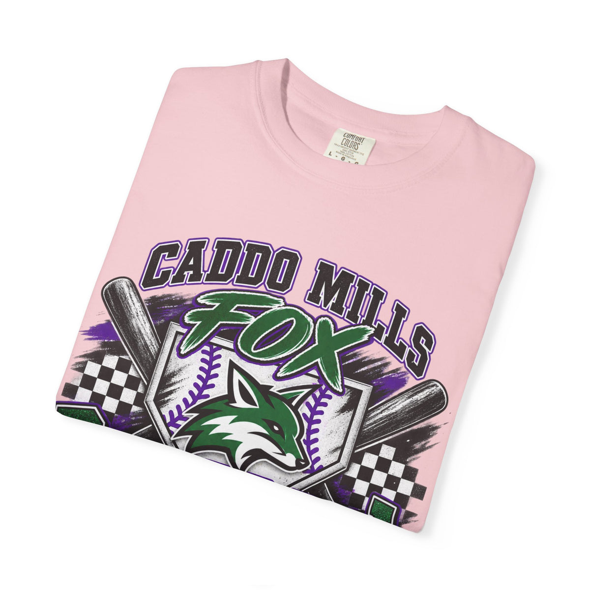Caddo Mills Fox Baseball Mom T‑Shirt