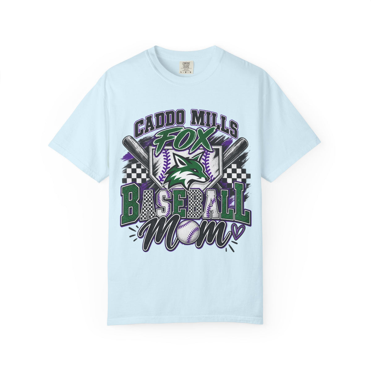 Caddo Mills Fox Baseball Mom T‑Shirt