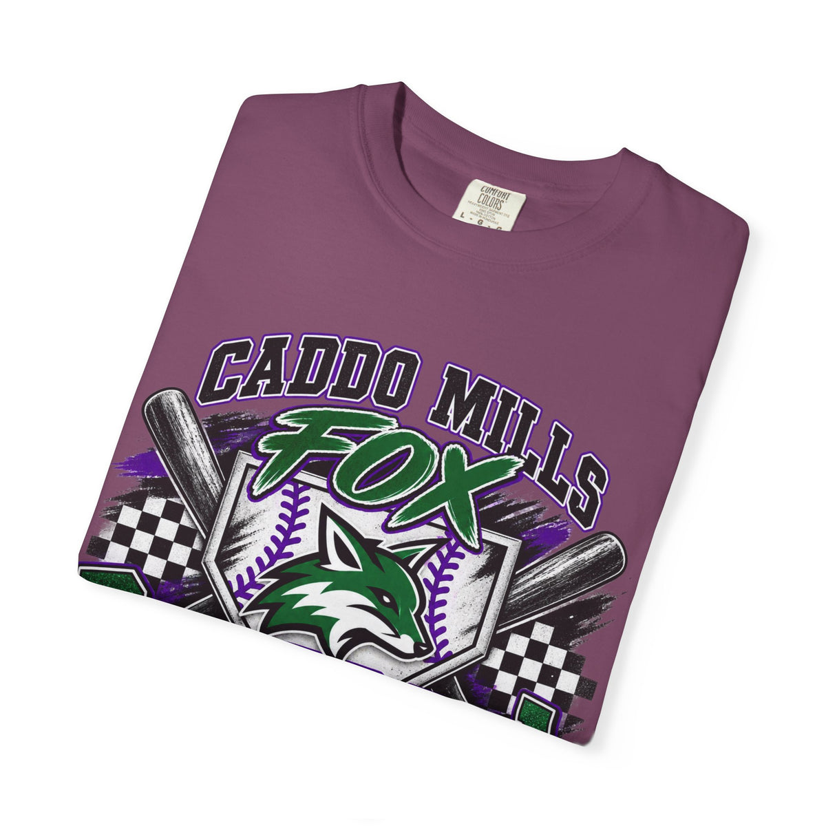 Caddo Mills Fox Baseball Mom T‑Shirt