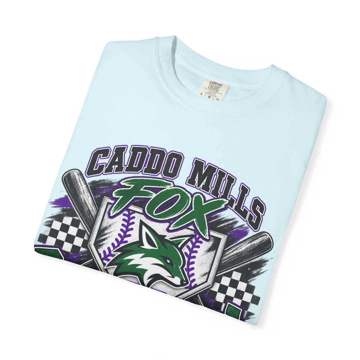 Caddo Mills Fox Baseball Mom T‑Shirt