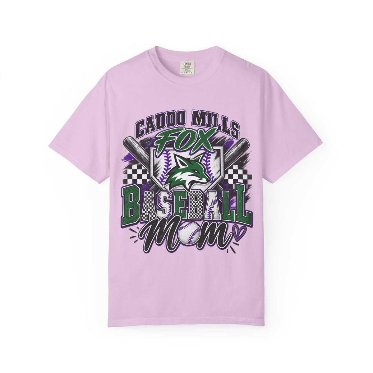 Caddo Mills Fox Baseball Mom T‑Shirt