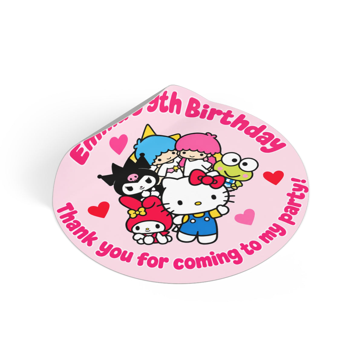 Emma's Hello Kitty Birthday sticker