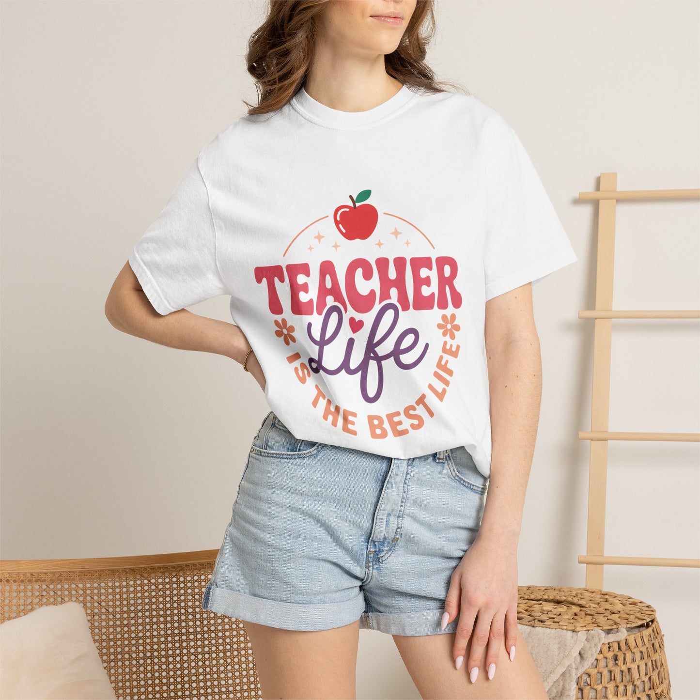 Teacher Life T-Shirt — "Teacher Life Is The Best Life" Graphic Tee