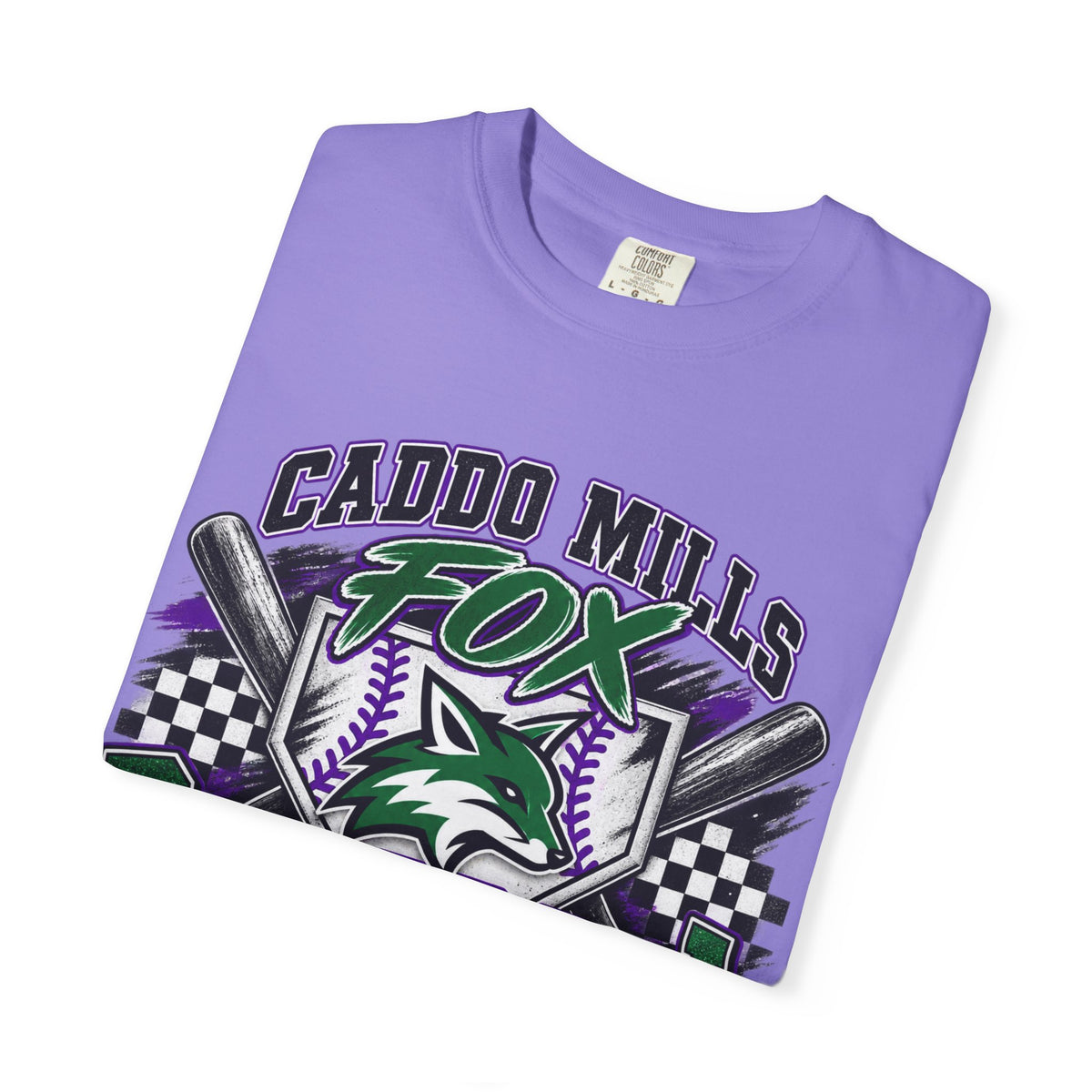 Caddo Mills Fox Baseball Mom T‑Shirt